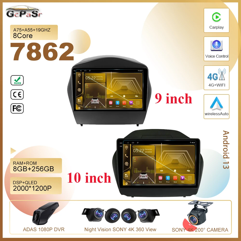 For Hyundai Tucson 2 IX35 2009 - 2015 Car Radio Stereo Android Multimedia Player 5G wifi GPS Navigation High-performanceHDR QLED
For Hyundai Tucson 2 IX35 2009 - 2015 Car Radio Stereo Android Multimedia Player 5G wifi GPS Navigation High-performanceHDR QLED