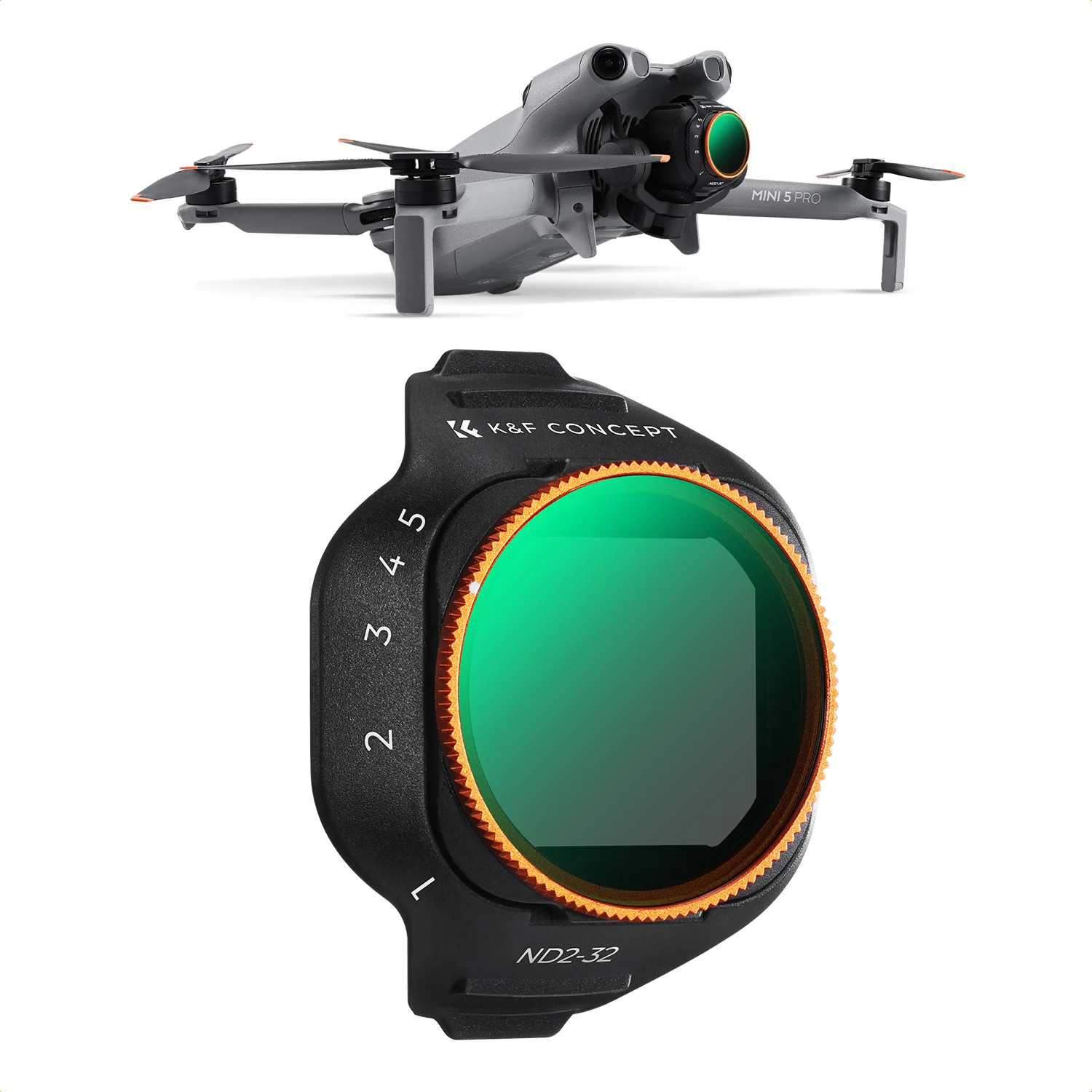 K&F CONCEPT Variable ND Filter for DJI Mini 5 Pro ND2-32 1-5 Stops Multicoated HD Optical Glass Drone Camera Lens Accessories
K&F CONCEPT Variable ND Filter for DJI Mini 5 Pro ND2-32 1-5 Stops Multicoated HD Optical Glass Drone Camera Lens Accessories