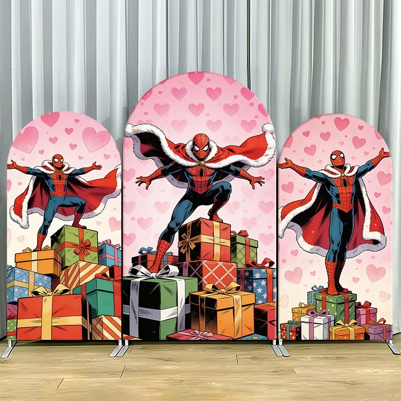 Arch Backdrop Cover Single Side Spider Man Holiday Festive Gift Pile Heart Party Decoration Photo Booth Background Props Event
Arch Backdrop Cover Single Side Spider Man Holiday Festive Gift Pile Heart Party Decoration Photo Booth Background Props Event