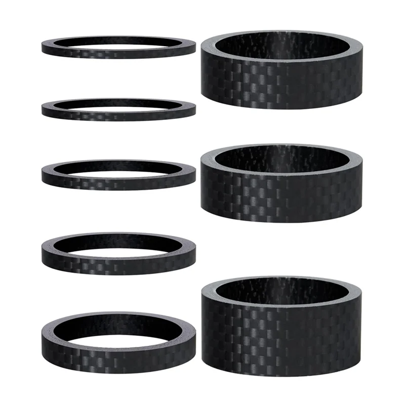 BAAR-For MTB, Road Handlebar Stems 8PCS Carbon Fiber Headset Spacers Matte Finish,Fits 1 1/8 Inch Stem 6 Sizes 
BAAR-For MTB, Road Handlebar Stems 8PCS Carbon Fiber Headset Spacers Matte Finish,Fits 1 1/8 Inch Stem 6 Sizes