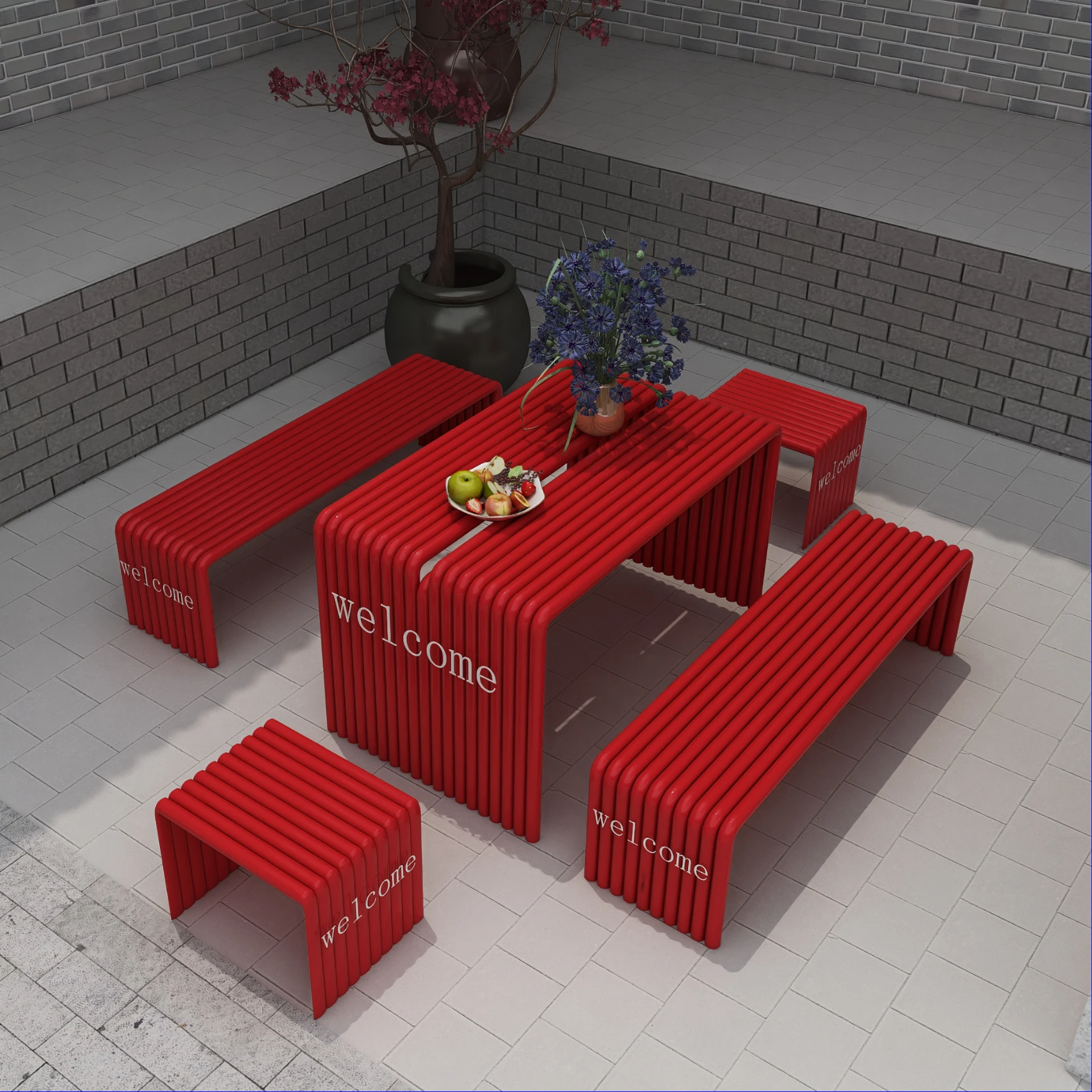 !@Modern South Korean Inspired Outdoor Wood Chair Table Set Milky Metal Internet Celebrity for Villa Courtyard Terrace Garden
!@Modern South Korean Inspired Outdoor Wood Chair Table Set Milky Metal Internet Celebrity for Villa Courtyard Terrace Garden