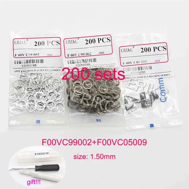 200 Sets F 00V C99 002 Common Rail Injector Ceramic Ball Repair Kits F00VC99002 F00VC05009 Ball Size=1.5mm
200 Sets F 00V C99 002 Common Rail Injector Ceramic Ball Repair Kits F00VC99002 F00VC05009 Ball Size=1.5mm