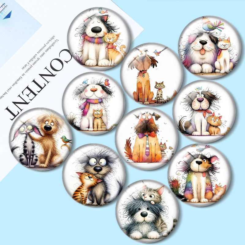 Cat and Dog 12/18/20/25mm glass cabochon necklace bracelet pendant rings for jewelry demo earrings back Making findings
Cat and Dog 12/18/20/25mm glass cabochon necklace bracelet pendant rings for jewelry demo earrings back Making findings