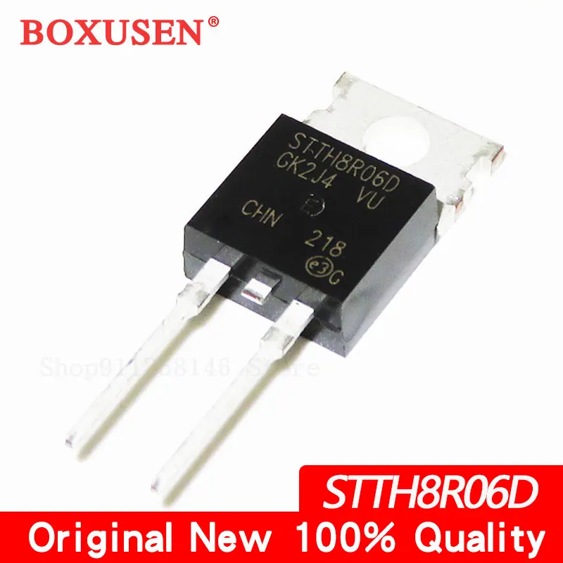 10pcs STTH8R06D TO-220 STTH8R06 TO220 600V 8A rectifier diode
10pcs STTH8R06D TO-220 STTH8R06 TO220 600V 8A rectifier diode