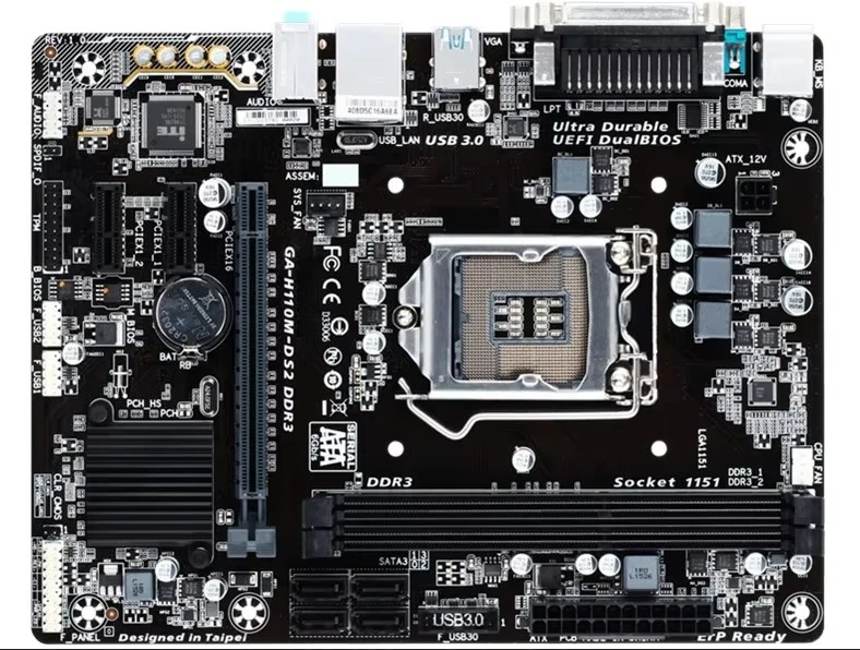 Используется для Gigabyte H110M-DS2 DDR3 Desktop H110 основная плата памяти DDR3
Используется для Gigabyte H110M-DS2 DDR3 Desktop H110 основная плата памяти DDR3