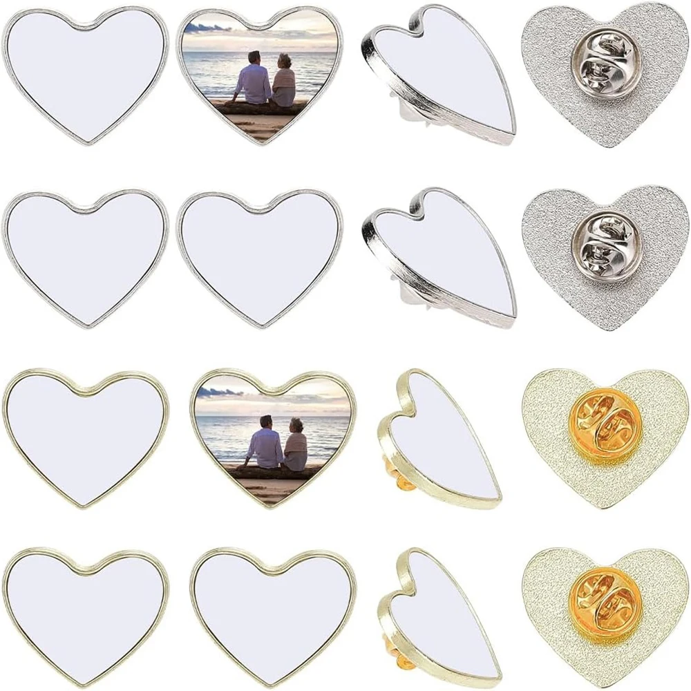 2PCS DIY Button Pin Banks Sublimation Button Blanks Pins Heart Shape Bezel Tray Brooch with Pin Backs for Badge Craft Jewellery
2PCS DIY Button Pin Banks Sublimation Button Blanks Pins Heart Shape Bezel Tray Brooch with Pin Backs for Badge Craft Jewellery