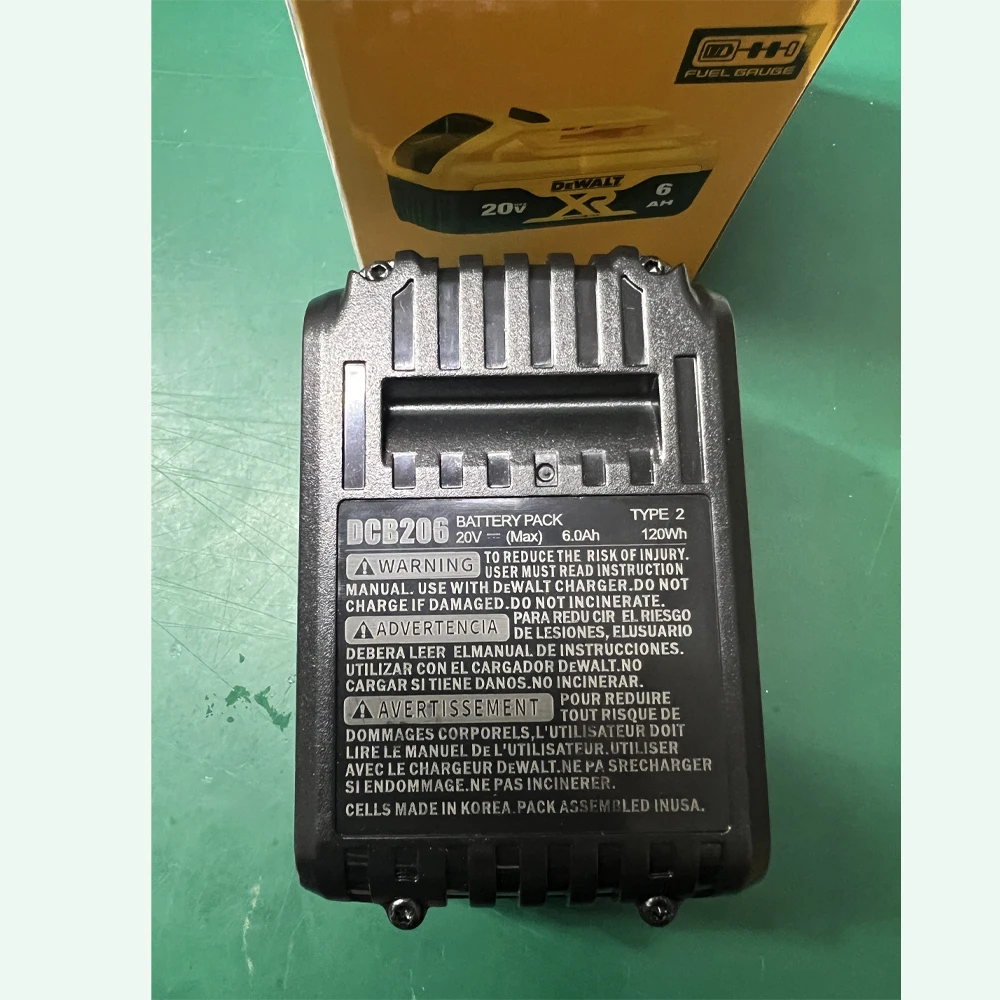 6.0Ah 18V Replacement for Dewalt 20V MAX Power Tools DCB180 DCB185 DCB184 DCB200 DCB203 DCB181 Rechargeable Lithium-ion Battery
6.0Ah 18V Replacement for Dewalt 20V MAX Power Tools DCB180 DCB185 DCB184 DCB200 DCB203 DCB181 Rechargeable Lithium-ion Battery