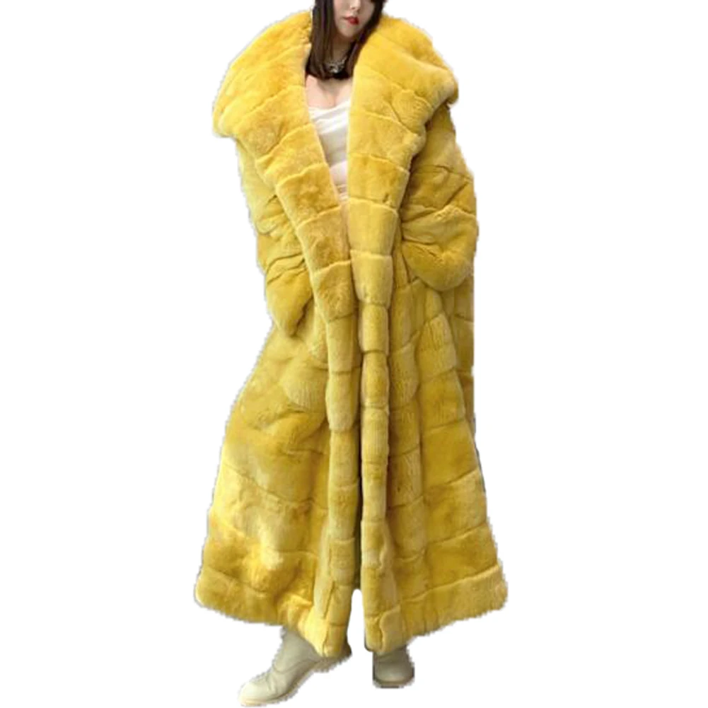 Denny&Dora Natural Real Fur Coats For Women Real Fur Rex Rabbit Coat For Women Elegant Long Coat Women
Denny&Dora Natural Real Fur Coats For Women Real Fur Rex Rabbit Coat For Women Elegant Long Coat Women