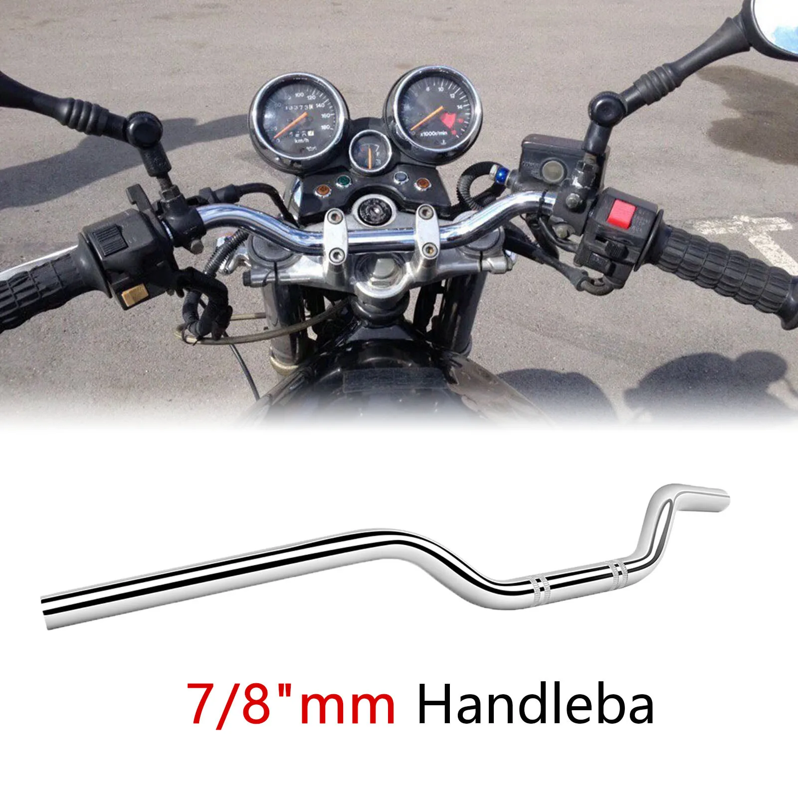 7/8" Handlebar Chrome Plated For Honda Yamaha Kawasaki Motorcycle Universal Fit
7/8" Handlebar Chrome Plated For Honda Yamaha Kawasaki Motorcycle Universal Fit
