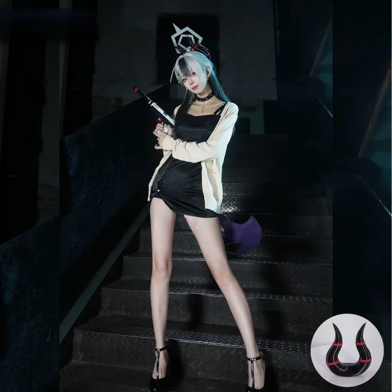 Game Onikata Kayoko Cosplay Costume Black Dress Knitted Cardigan with Accessories Wig Full Set for Women Theme Party
Game Onikata Kayoko Cosplay Costume Black Dress Knitted Cardigan with Accessories Wig Full Set for Women Theme Party