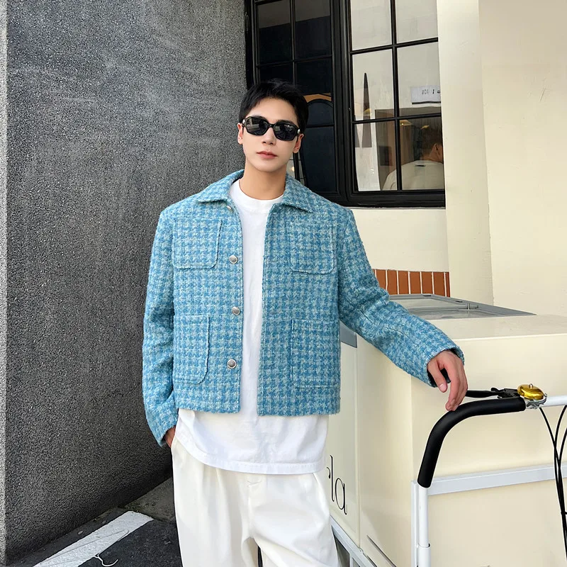 Vintage Men Wool Jackets Autumn Winter Laple Woolen Short Coat Fashionable Korean Style Elgance Man Casual Outerwear 9C2404
Vintage Men Wool Jackets Autumn Winter Laple Woolen Short Coat Fashionable Korean Style Elgance Man Casual Outerwear 9C2404