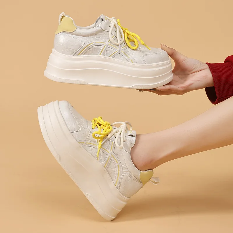 2026 New Style Invisible Inner Heightening Women's Sneakers Thick Sole Versatile Wear-resistant Women's Trendy Small White Shoes
2026 New Style Invisible Inner Heightening Women's Sneakers Thick Sole Versatile Wear-resistant Women's Trendy Small White Shoes