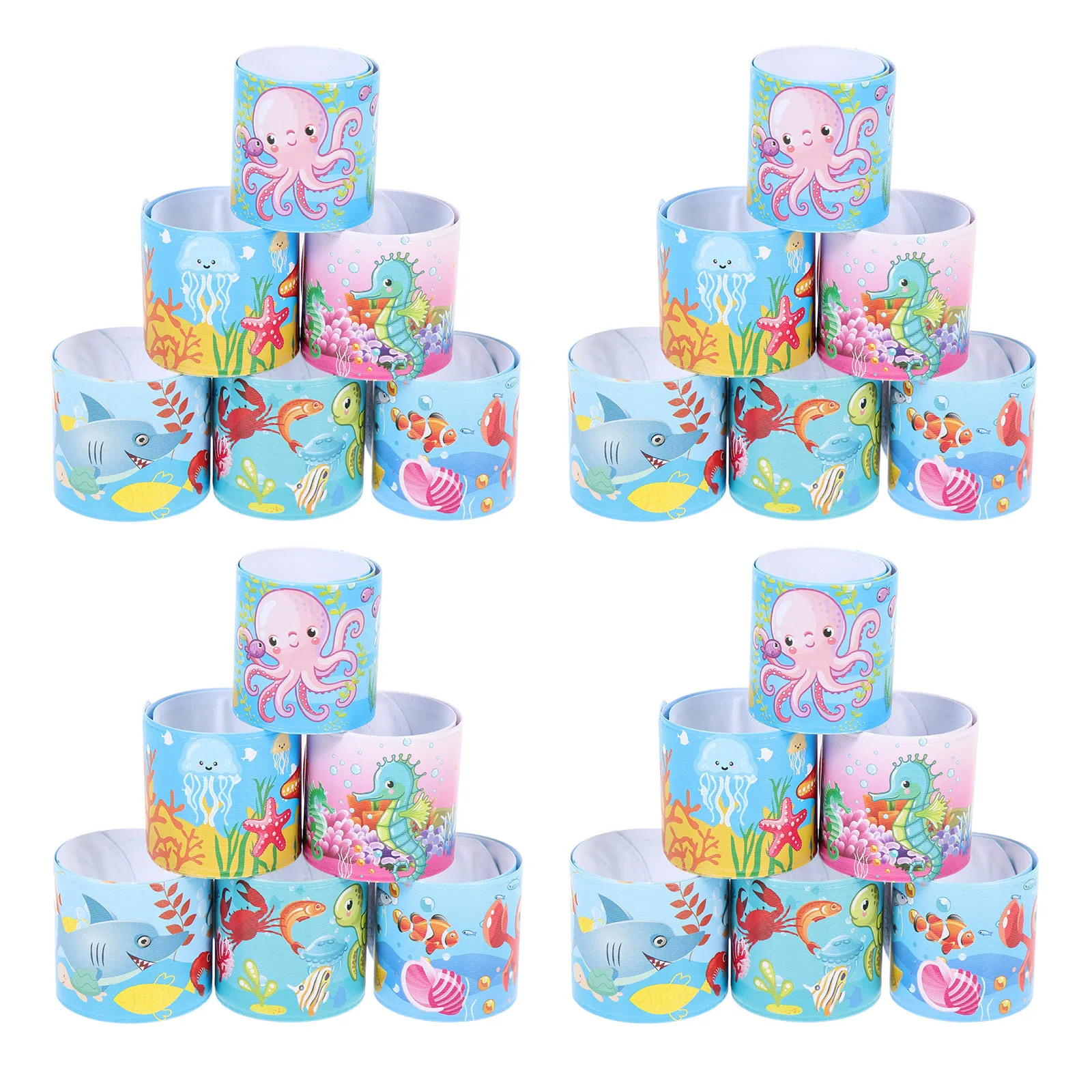 24pcs PVC Kids Wrist Jewelries Ocean Ring Gifts Practical Bracelets Child Cartoon Slap Reusable Flexible Boys Girls Toys
24pcs PVC Kids Wrist Jewelries Ocean Ring Gifts Practical Bracelets Child Cartoon Slap Reusable Flexible Boys Girls Toys