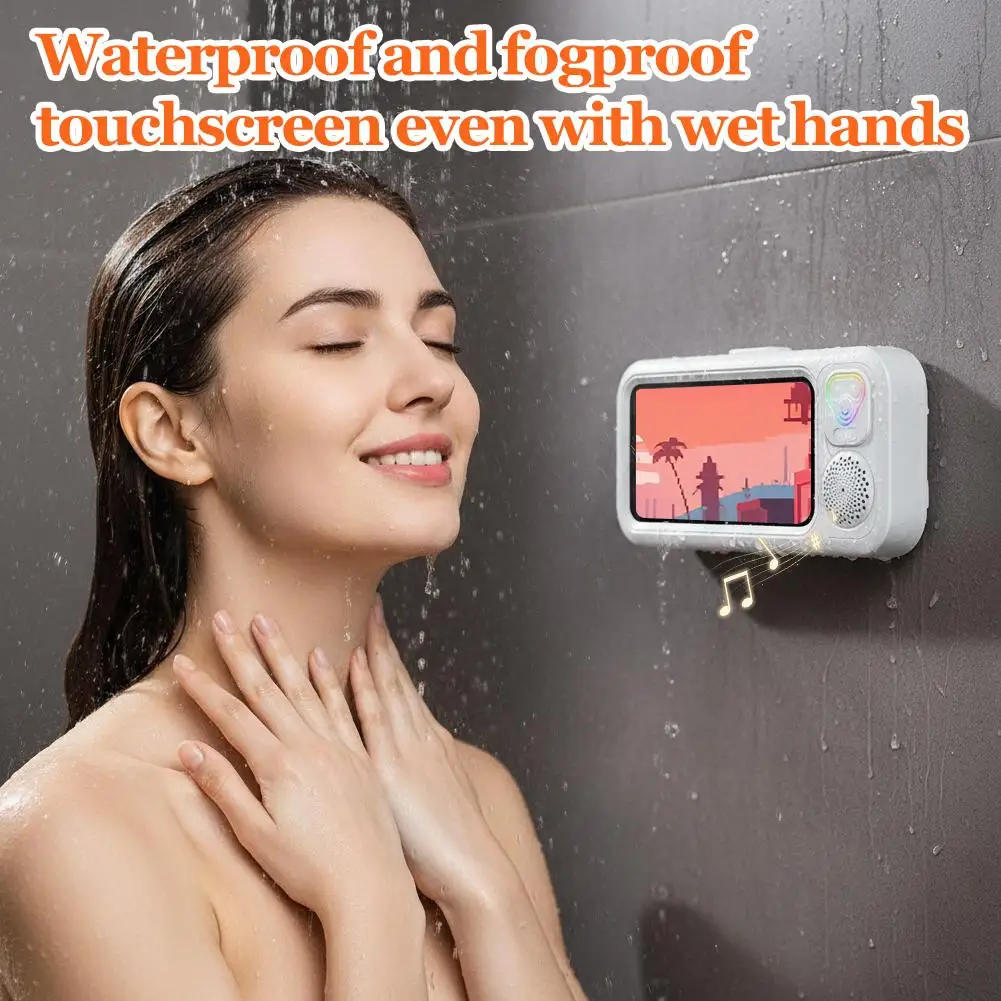 Высококачественная новая Bluetooth-колонка для душа и подставка для телефона для восстановления визуального комфорта, уровень защиты IPX4, белый/черный цвет, T2D3
Высококачественная новая Bluetooth-колонка для душа и подставка для телефона для восстановления визуального комфорта, уровень защиты IPX4, белый/черный цвет, T2D3