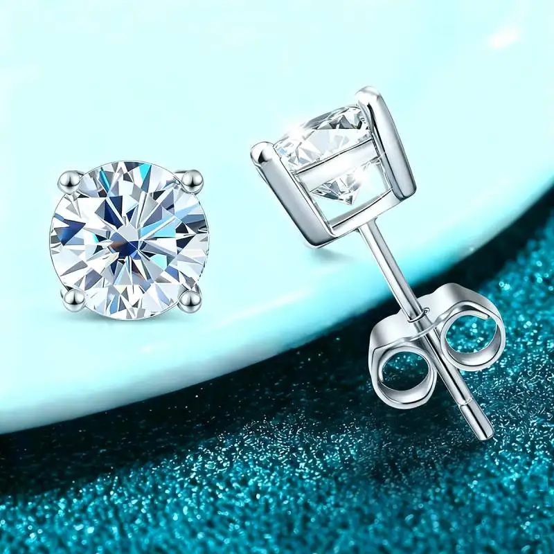 GRA 0.5-2CT Gold Color Moissanite Diamond Stud Earrings for Women Sparkling Classic Wedding Lab Diamond Earring Pure 925 Silver
GRA 0.5-2CT Gold Color Moissanite Diamond Stud Earrings for Women Sparkling Classic Wedding Lab Diamond Earring Pure 925 Silver