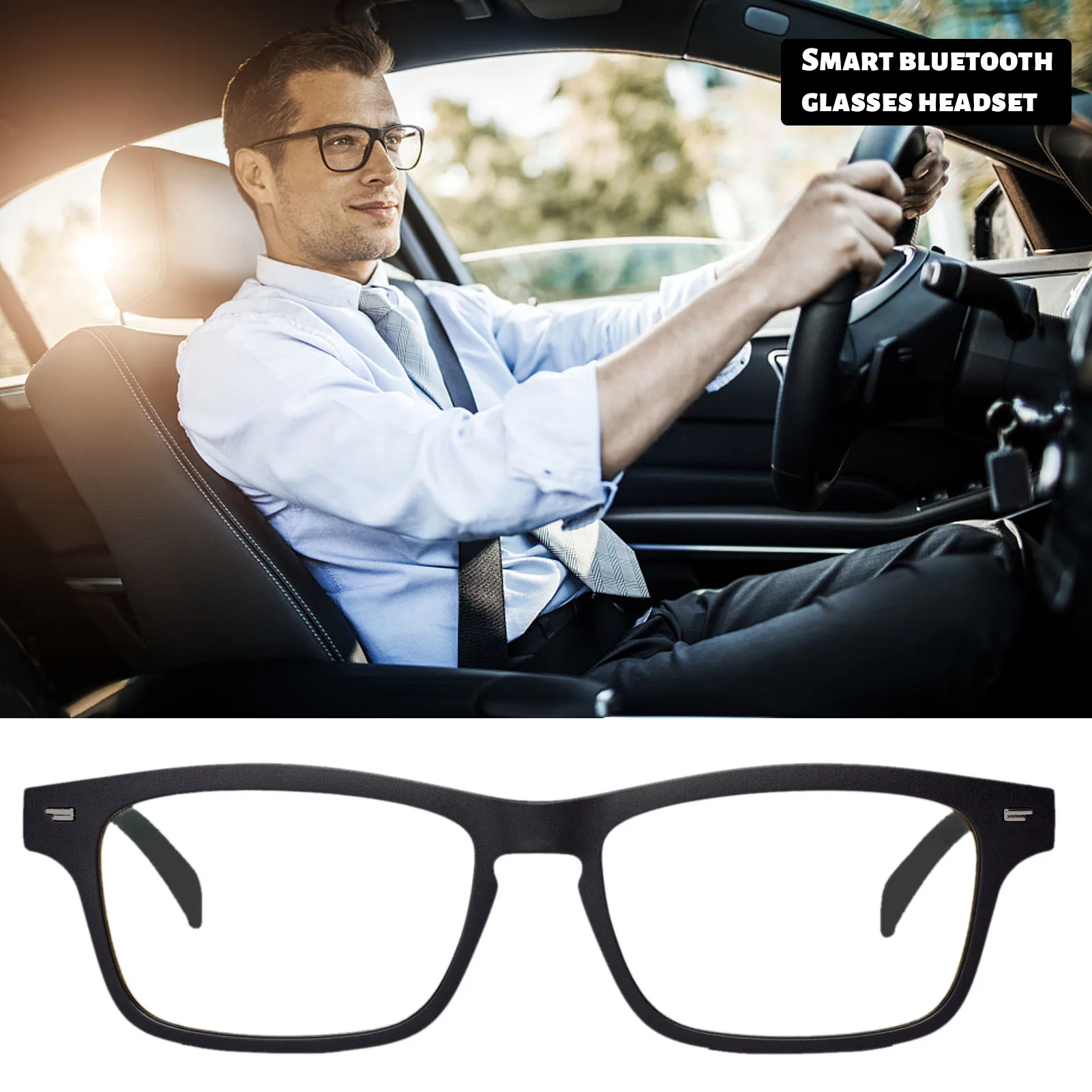 Viugreum Bluetooth 5.0 Anti-Blue Light Glasses Touch Wireless Stereo Music With HD Mic Surround Sound Sports Glasses
Viugreum Bluetooth 5.0 Anti-Blue Light Glasses Touch Wireless Stereo Music With HD Mic Surround Sound Sports Glasses