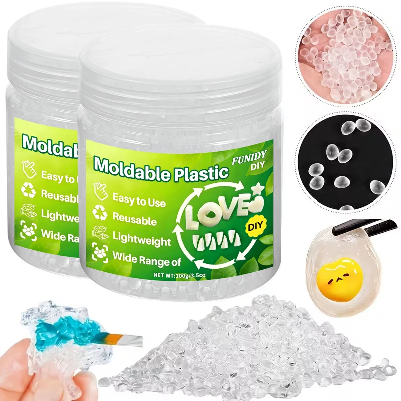 Moldable Plastic Pellets, Jewelry Casting Tools, Clear Reusable Thermoplastic Beads for Crafts, Temporary, Sculpting, Creative
Moldable Plastic Pellets, Jewelry Casting Tools, Clear Reusable Thermoplastic Beads for Crafts, Temporary, Sculpting, Creative