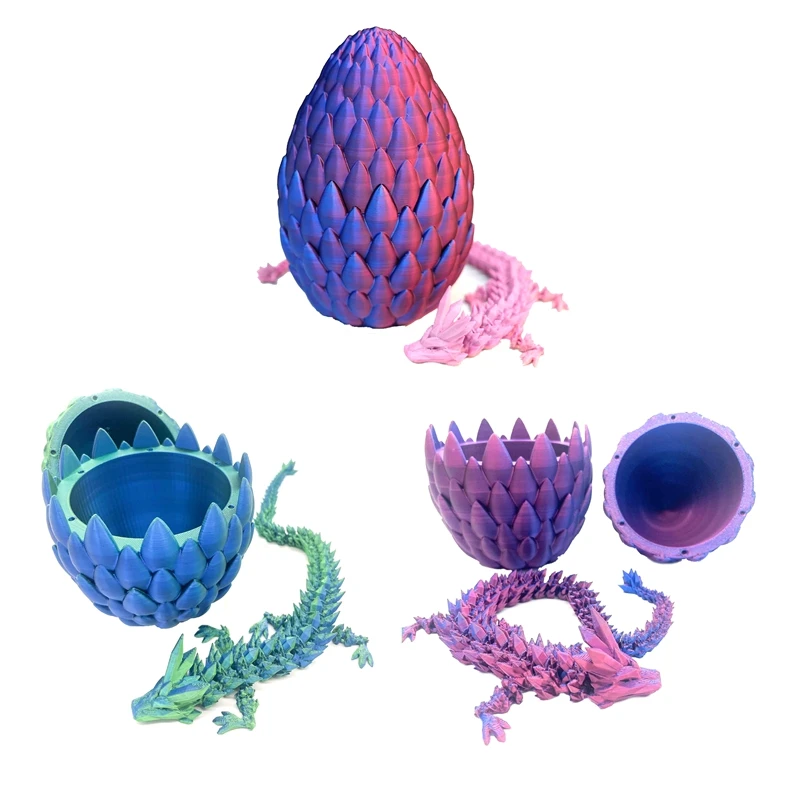ABJA-Dragon Egg - Surprise Egg Ornaments With Flexible Pearly-Sheen Dragon, 3D Printed Gift.For Kids,Friend
ABJA-Dragon Egg - Surprise Egg Ornaments With Flexible Pearly-Sheen Dragon, 3D Printed Gift.For Kids,Friend