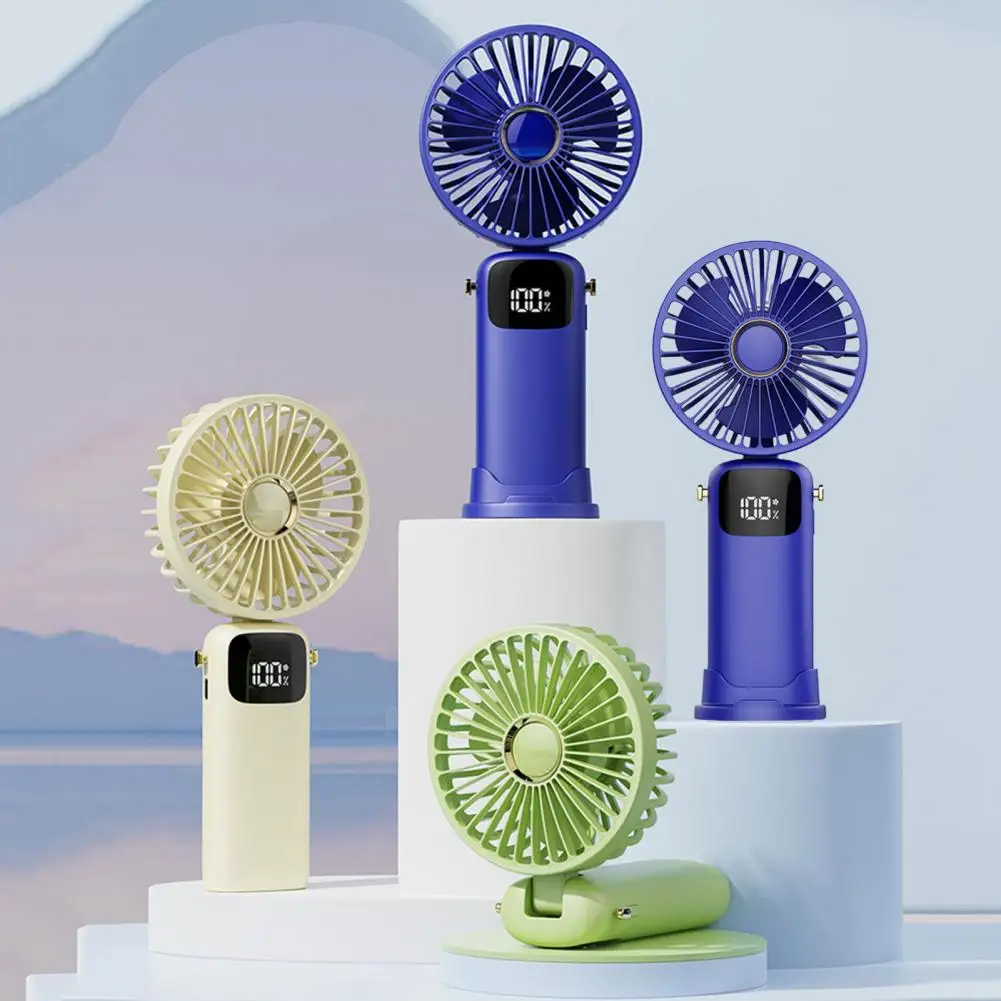 Mini Handheld Small Fan Digital Display USB Rechargeable Folding Desktop Personal Fan Summer Travel Pocket Mini Cooling Fan
Mini Handheld Small Fan Digital Display USB Rechargeable Folding Desktop Personal Fan Summer Travel Pocket Mini Cooling Fan
