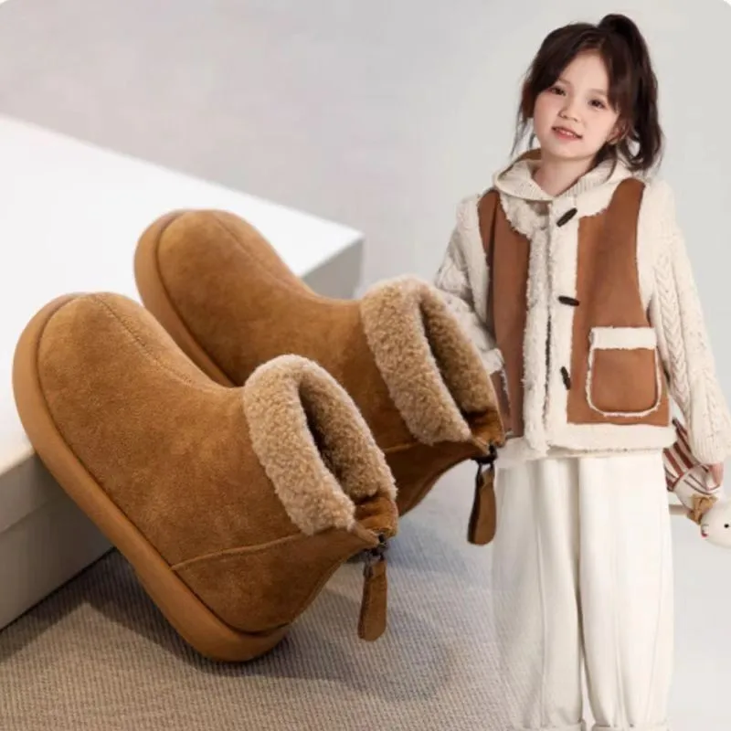 Children's Snow Boots Size 23-34 Khaki Padded Thickened Boys Girls Cotton Shoes Winter New Camel Soft Non-slip Kids Baby Boots
Children's Snow Boots Size 23-34 Khaki Padded Thickened Boys Girls Cotton Shoes Winter New Camel Soft Non-slip Kids Baby Boots