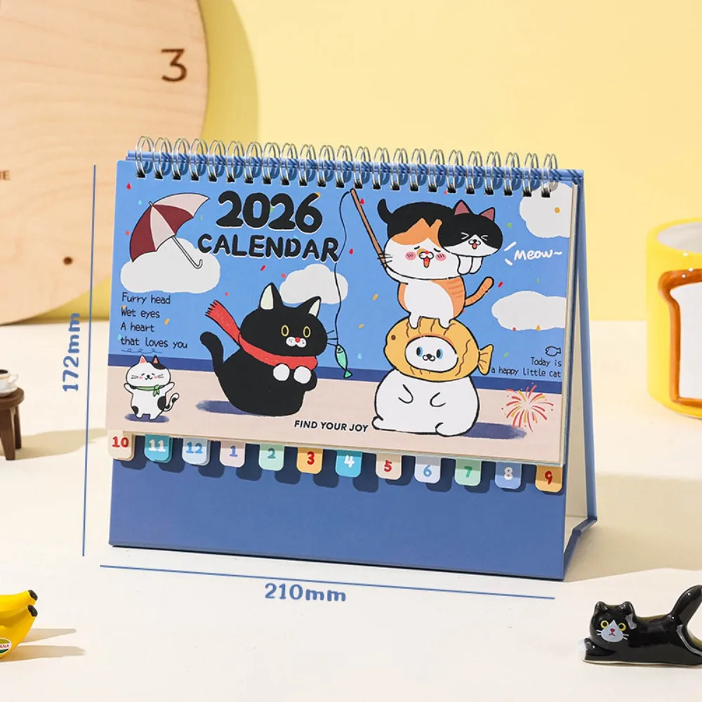 Cow Cat Series 2026 Desk Calendar Coil Binding Memo Notes Monthly Calendar One Month to View Cartoon Tabletop Schedule
Cow Cat Series 2026 Desk Calendar Coil Binding Memo Notes Monthly Calendar One Month to View Cartoon Tabletop Schedule
