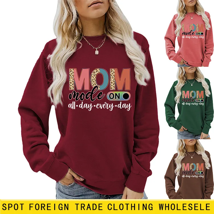 Mom Mode on All Day Every Day Women's Sweatshirt Tops for Men and Women In General Fashion Couples
Mom Mode on All Day Every Day Women's Sweatshirt Tops for Men and Women In General Fashion Couples