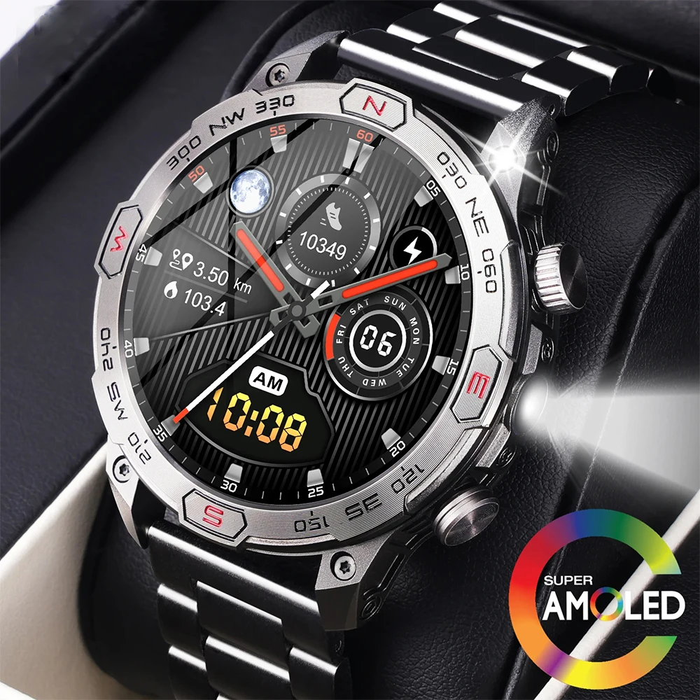  2024 New Military SmartWatch 1.43-inch AMOLED Voice Assistant Bluetooth Call Altitude Pressure Compass Flashlight Outdoor Spor
2024 New Military SmartWatch 1.43-inch AMOLED Voice Assistant Bluetooth Call Altitude Pressure Compass Flashlight Outdoor Spor