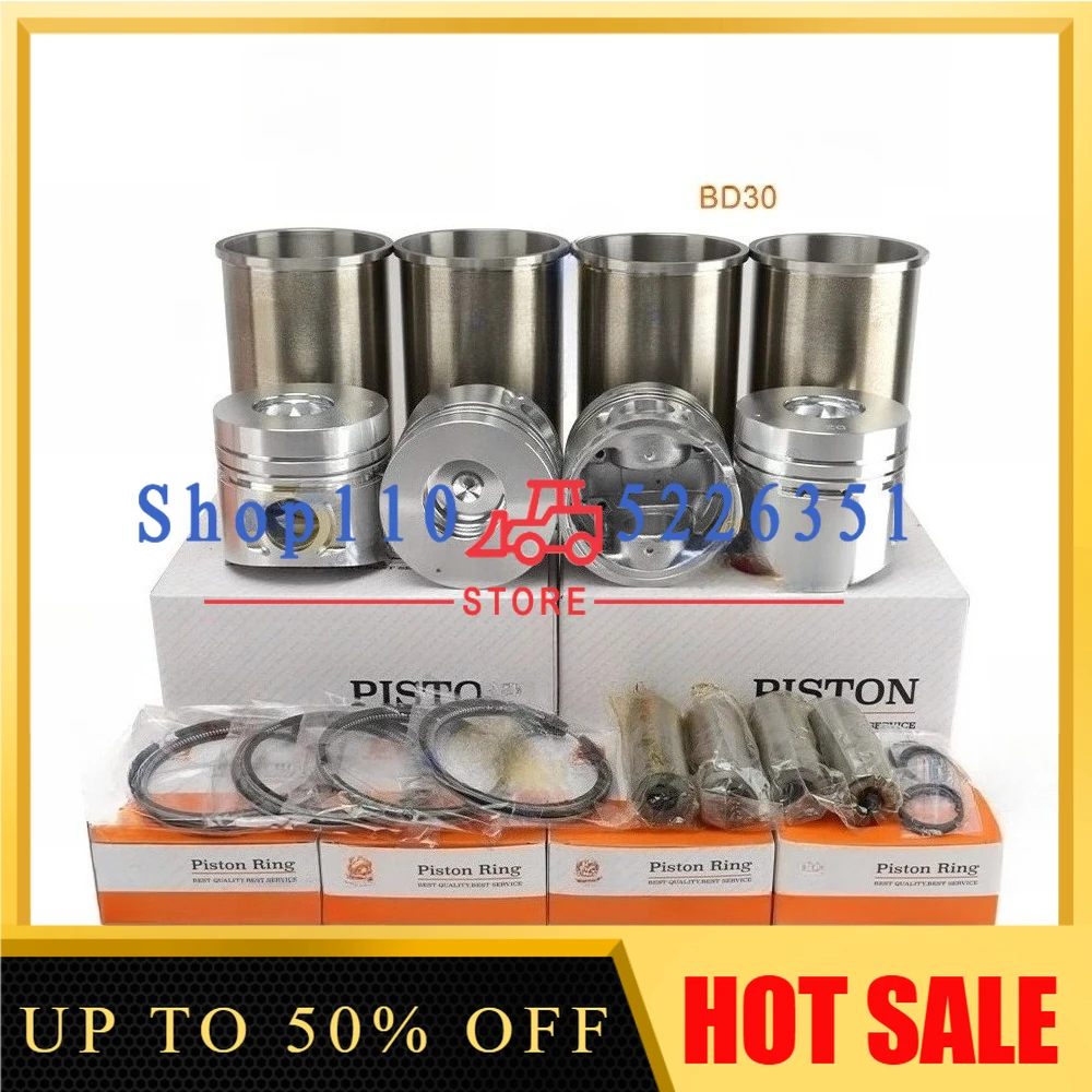 12010-54T00 BD30 Overhaul Rebuild Kit Piston Ring Cylinder Liner Full Gasket Set Engine Parts 12010-54T01 12010-54T61
12010-54T00 BD30 Overhaul Rebuild Kit Piston Ring Cylinder Liner Full Gasket Set Engine Parts 12010-54T01 12010-54T61