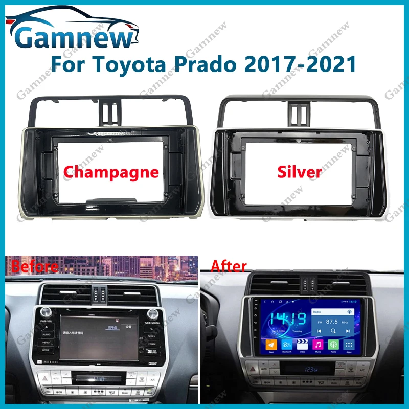 10 Inch Car Frame Fascia Canbus Box Adapter Android Radio Dash Fitting Panel Kit For Toyota Prado 2017-2021
10 Inch Car Frame Fascia Canbus Box Adapter Android Radio Dash Fitting Panel Kit For Toyota Prado 2017-2021
