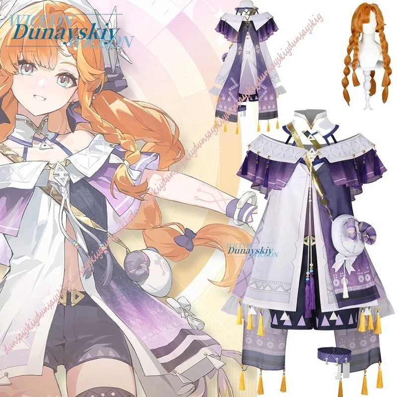 Wuthering Waves Sigrika Game Cosplay Costume Set Top Pant Shawl Headband Bow Accessories Suit Wig Halloween Convention Costume
Wuthering Waves Sigrika Game Cosplay Costume Set Top Pant Shawl Headband Bow Accessories Suit Wig Halloween Convention Costume
