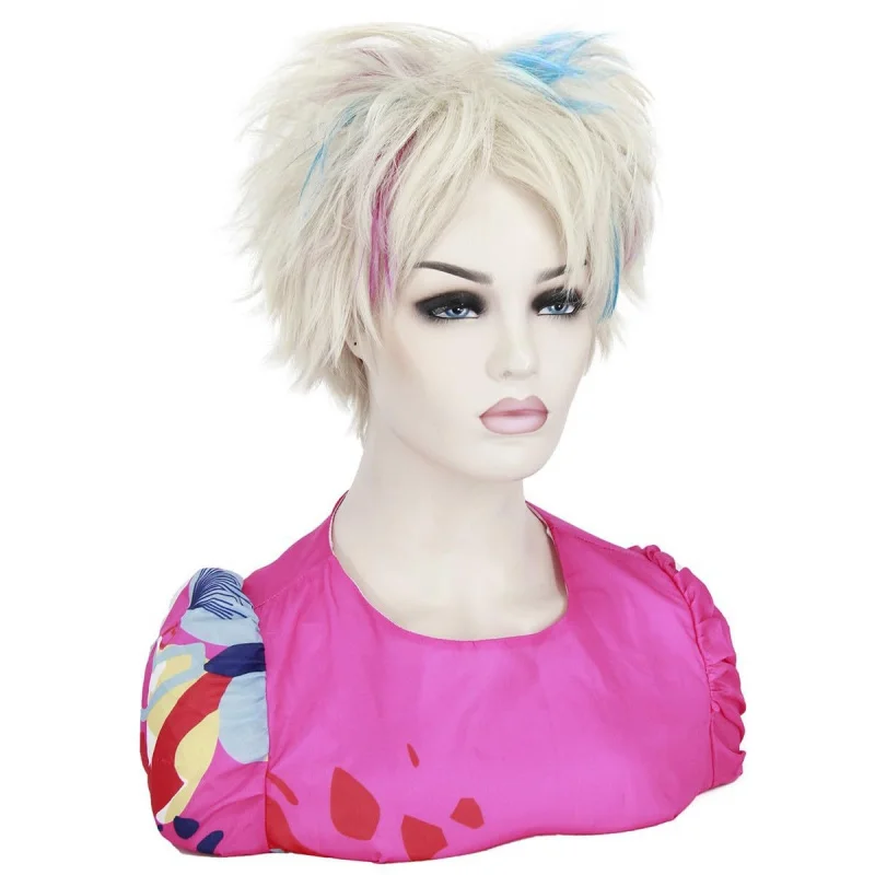 Cosplay , punk style wig, highlights, upturned short hair
Cosplay , punk style wig, highlights, upturned short hair