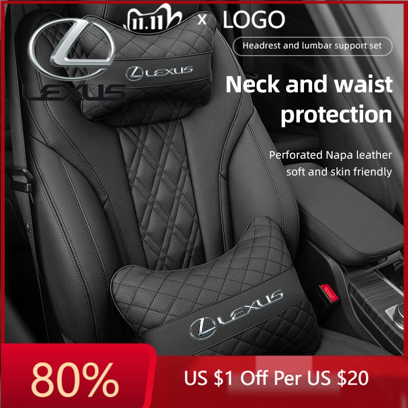 2026 Hot Interior Stickers Car Leather Headrest Seat Lumbar Pillow Accessories For Lexus RX300 IS200 IS250 ES350 Ct200h UX250h N
2026 Hot Interior Stickers Car Leather Headrest Seat Lumbar Pillow Accessories For Lexus RX300 IS200 IS250 ES350 Ct200h UX250h N