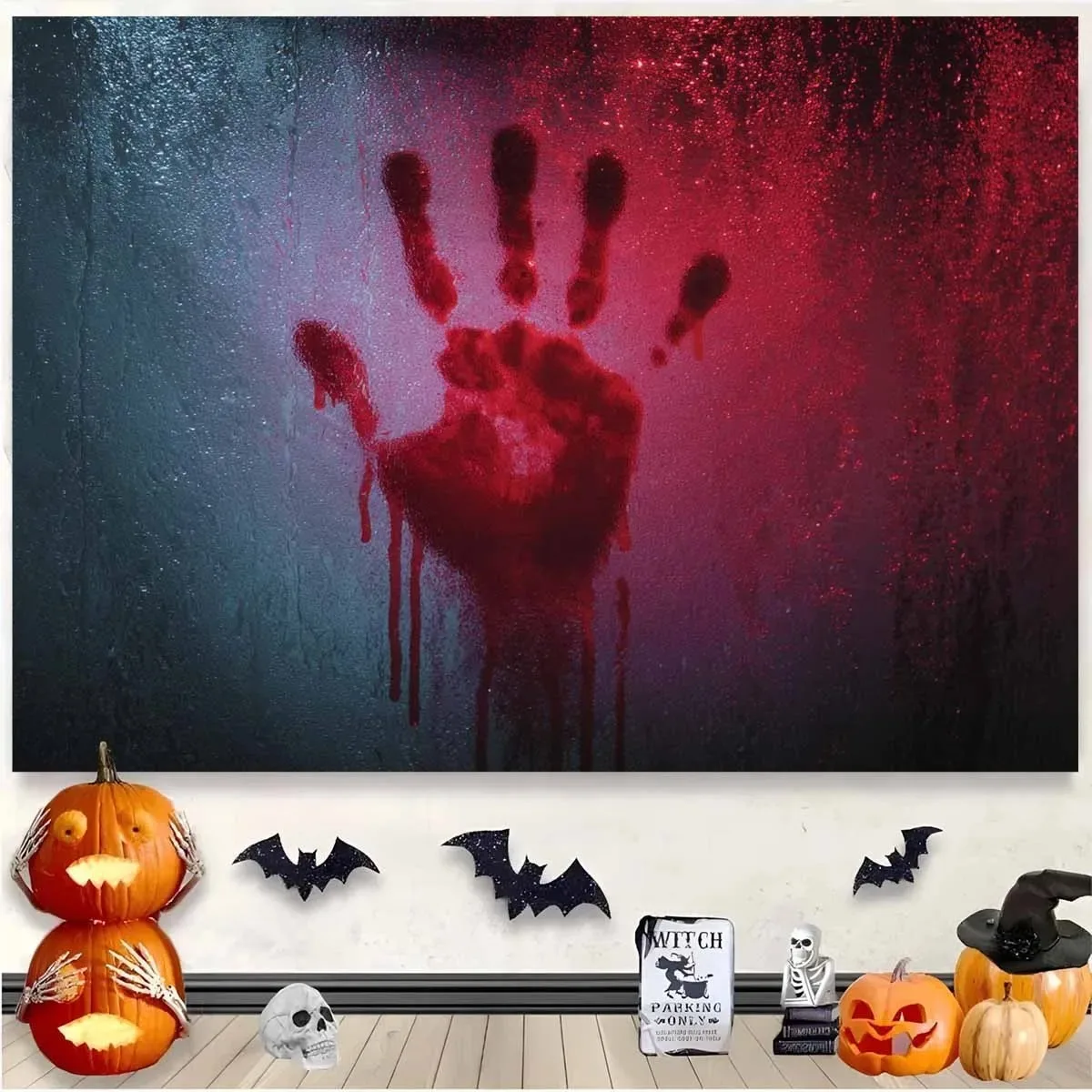 Large Bloody Handmade Printed Tapestry Party Background Red Black Horror Theme Gothic Wall Hanging Dormitory Decoration
Large Bloody Handmade Printed Tapestry Party Background Red Black Horror Theme Gothic Wall Hanging Dormitory Decoration