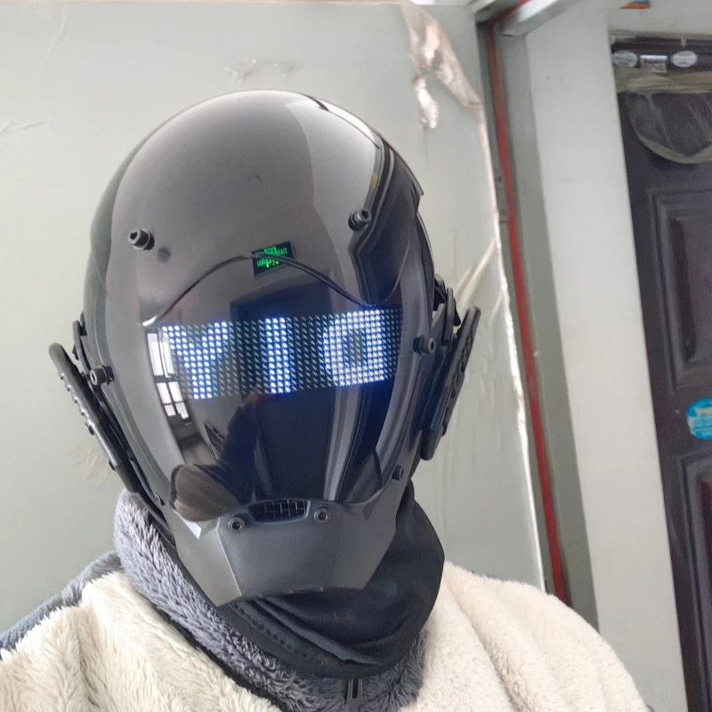 Маска киберпанка на Хэллоуин, ролевая игра, механическое самурайское украшение, реквизит для маски, соответствие костюма и программирование управления через приложение
Маска киберпанка на Хэллоуин, ролевая игра, механическое самурайское украшение, реквизит для маски, соответствие костюма и программирование управления через приложение