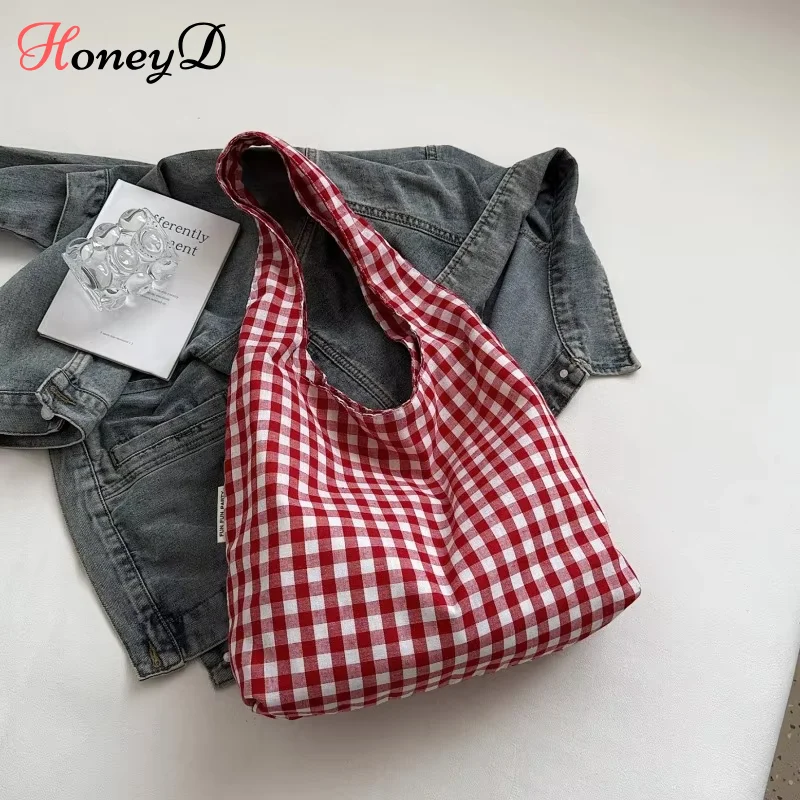 Korean Vintage Plaid Underarm Bags Lightweight Large Capacity Single Shoulder Bag Students Commute Women's Handbag Female
Korean Vintage Plaid Underarm Bags Lightweight Large Capacity Single Shoulder Bag Students Commute Women's Handbag Female