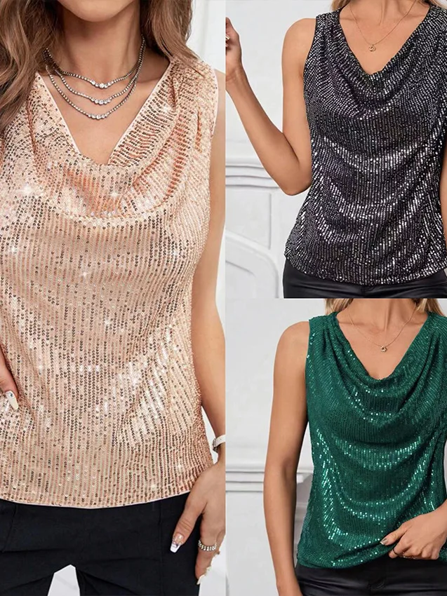 Сексуальный свободный укороченный топ с пайетками для женщин, вязаный, дышащий, летний, модный, универсальный, из полиэстера
Сексуальный свободный укороченный топ с пайетками для женщин, вязаный, дышащий, летний, модный, универсальный, из полиэстера