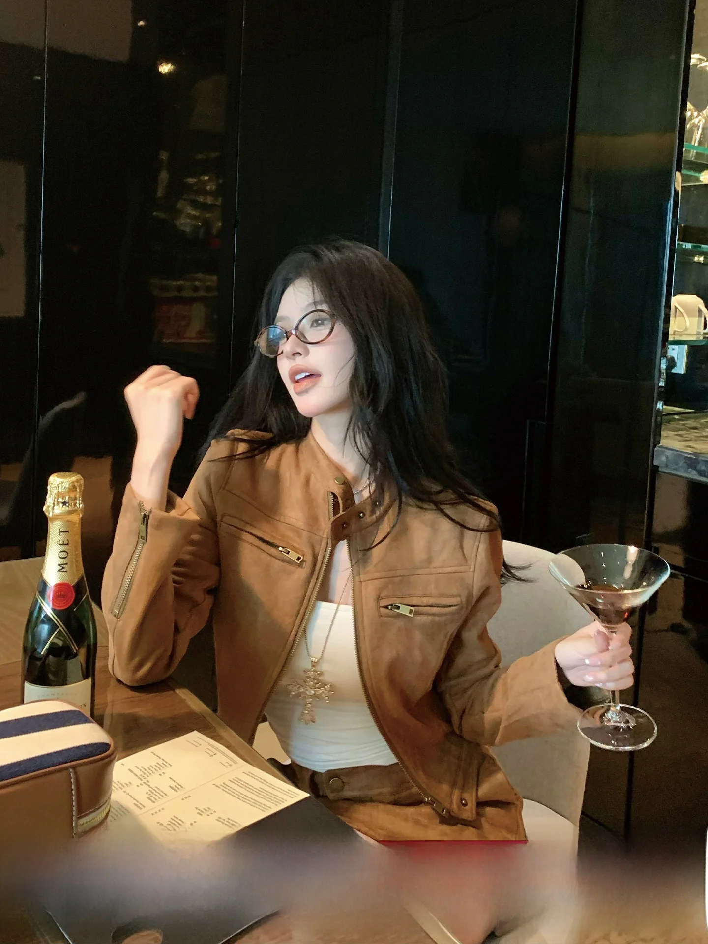 Miu Sle Brown Suede Motorcycle Jaet Autumn Retro Mermaid Sle ort Coat Polyester Fiber Long Sve Youth Commute Sle
Miu Sle Brown Suede Motorcycle Jaet Autumn Retro Mermaid Sle ort Coat Polyester Fiber Long Sve Youth Commute Sle