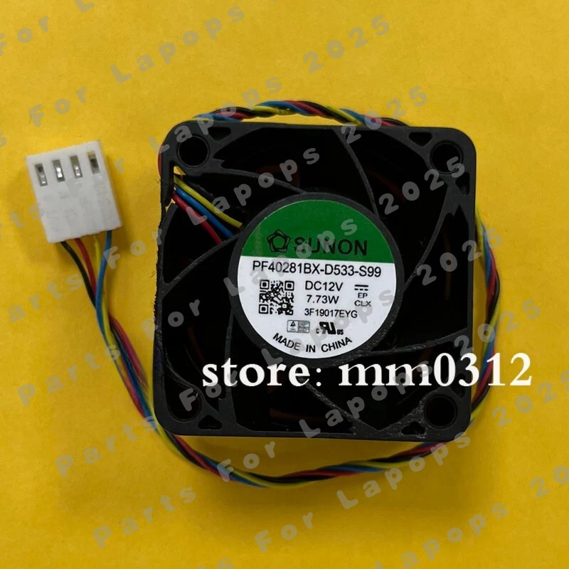 u For SUNON PF40281BX-D533-S99 4CM 4028 12V 7.73W 4-Wire PWM Cooling Fan 1pcs
u For SUNON PF40281BX-D533-S99 4CM 4028 12V 7.73W 4-Wire PWM Cooling Fan 1pcs