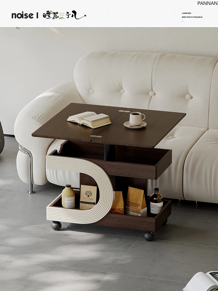 Medieval multi-functional trolley coffee table living room movable folding edge table light luxury high sense
Medieval multi-functional trolley coffee table living room movable folding edge table light luxury high sense