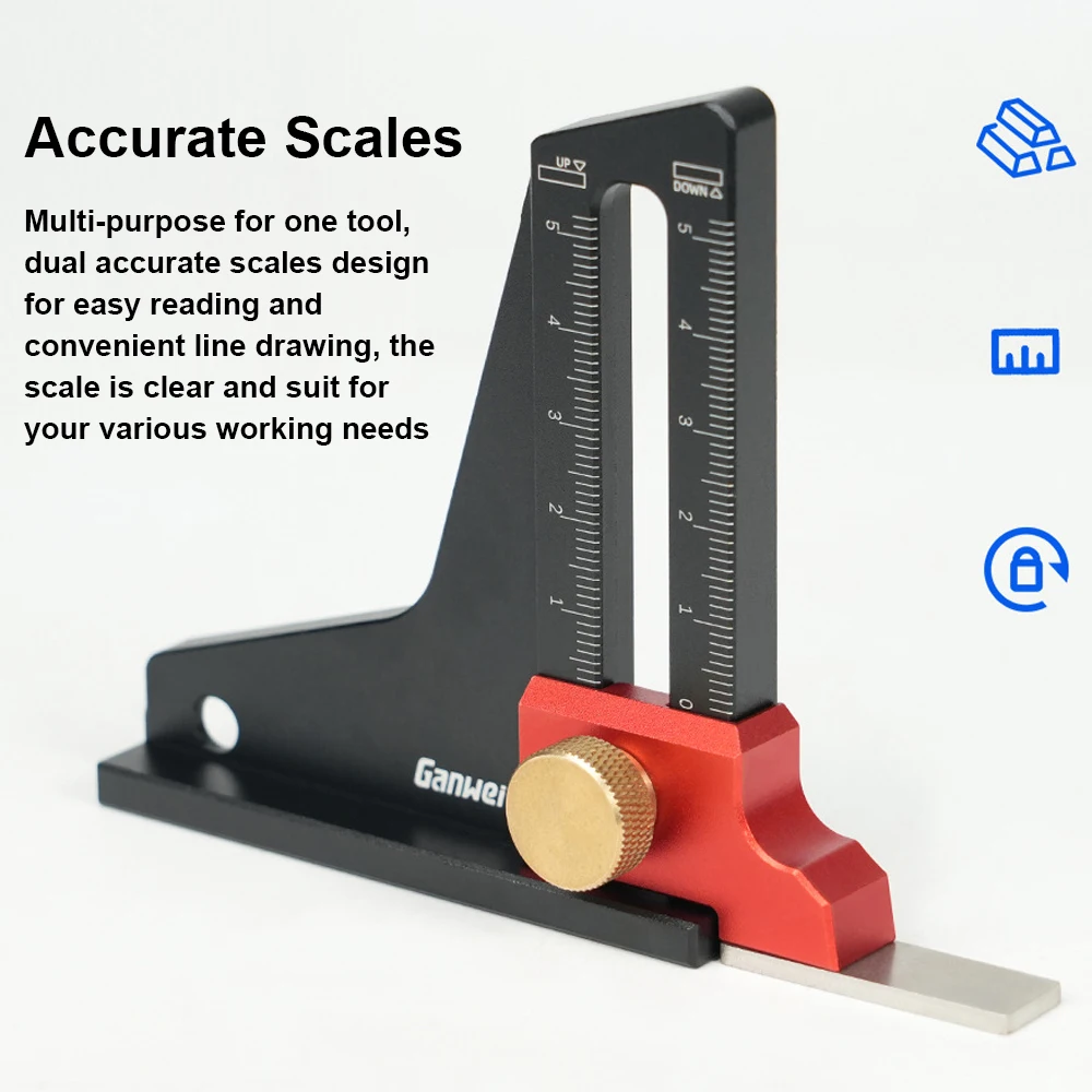 Aluminum Alloy Height Gauge Dual Scales Home Woodworking Height Measurement Tool Tablesaw Depth Measuring Ruler Height Gauge
Aluminum Alloy Height Gauge Dual Scales Home Woodworking Height Measurement Tool Tablesaw Depth Measuring Ruler Height Gauge