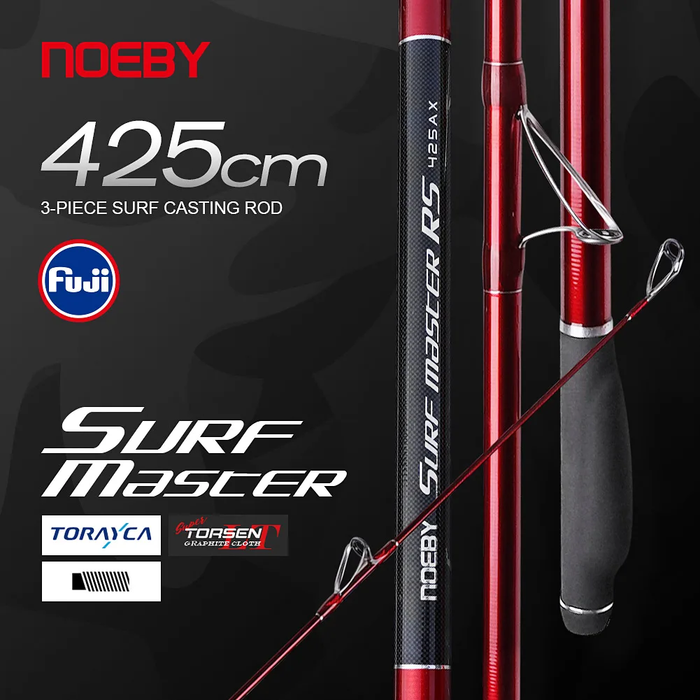 Noeby 4.25m Surf Casting Fishing Rod Fuji Guide Reel Seat 425AX BX Lure Weight 80-250g Sea Surf Long Casting Fishing Rods
Noeby 4.25m Surf Casting Fishing Rod Fuji Guide Reel Seat 425AX BX Lure Weight 80-250g Sea Surf Long Casting Fishing Rods