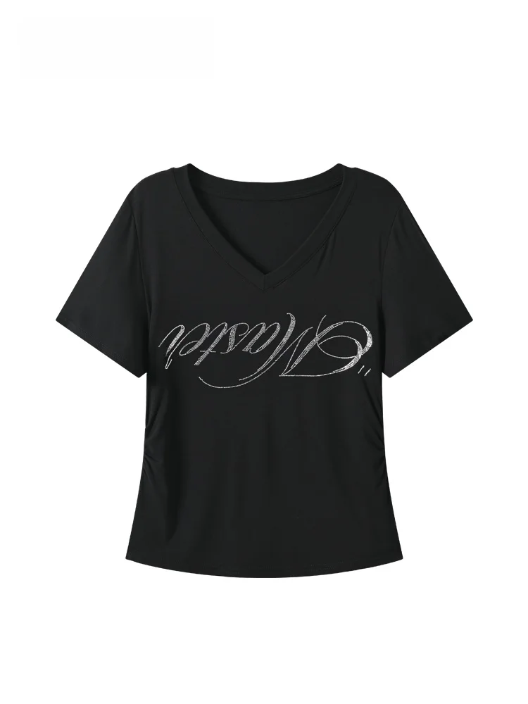 plus Size Women's Short Sleeve T-Shirt V-Neck Sweet Style Summer Fashion Retro Versatile Big Shoulder Fit for Plump Sister
plus Size Women's Short Sleeve T-Shirt V-Neck Sweet Style Summer Fashion Retro Versatile Big Shoulder Fit for Plump Sister