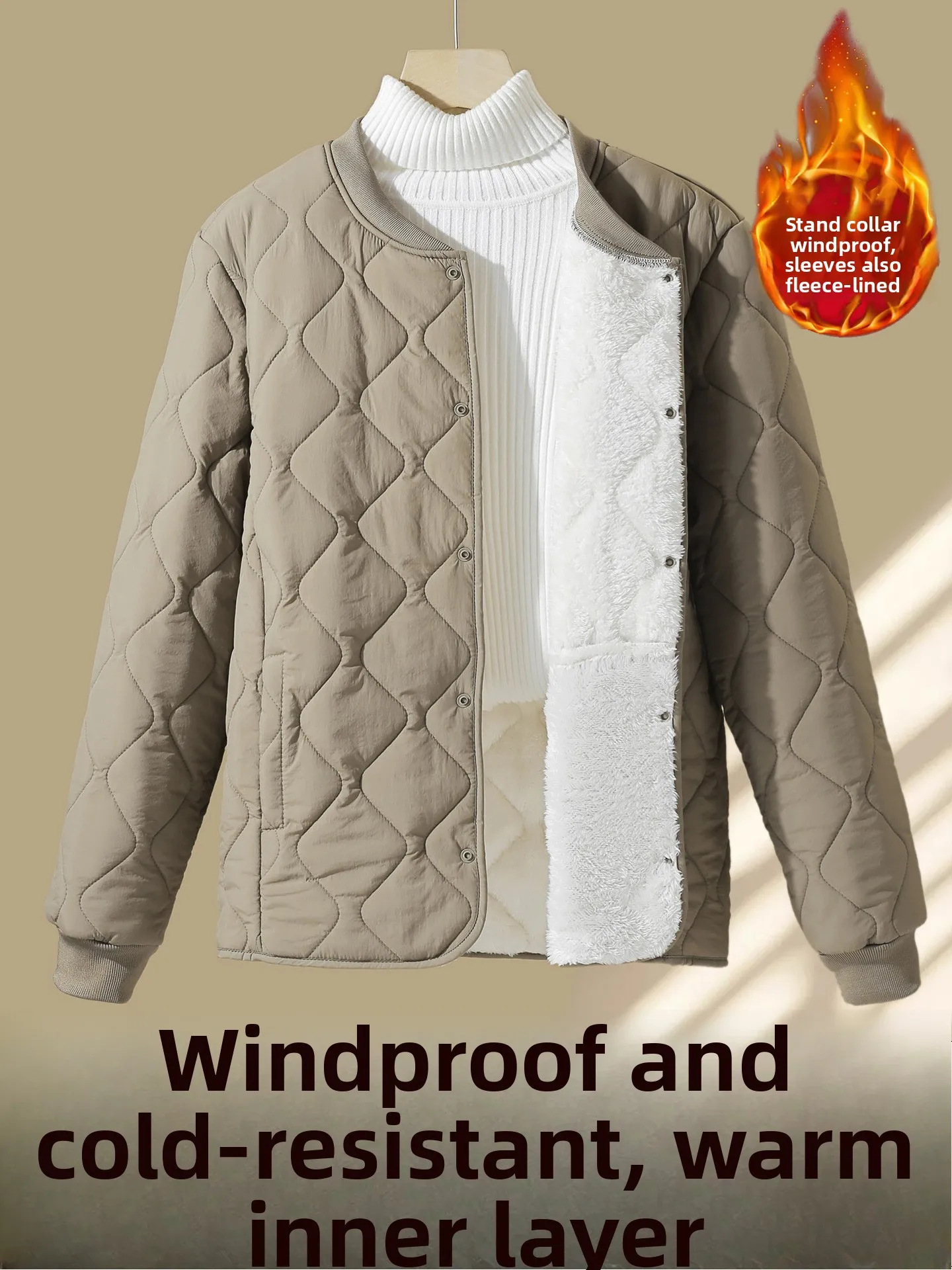 Men's down Lined Cotton Jaet Busin Office Warmth Inner Coat Thiened Long Sve Regular Fit Large Size Button Closure
Men's down Lined Cotton Jaet Busin Office Warmth Inner Coat Thiened Long Sve Regular Fit Large Size Button Closure