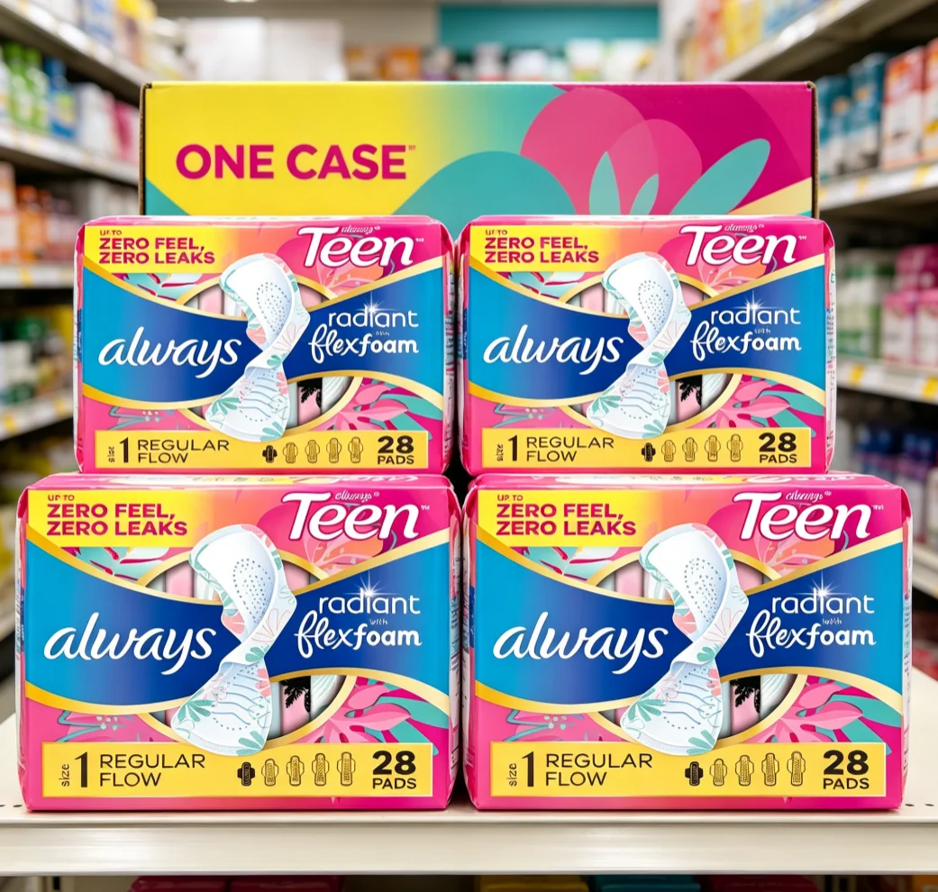 Large-capacity household Radiant Teen Pads Unscented with Wings Regular Absorbent Menstrual Protection
Large-capacity household Radiant Teen Pads Unscented with Wings Regular Absorbent Menstrual Protection