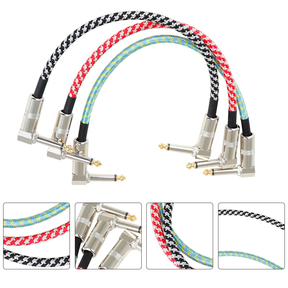 3pcs Audio Line Guitar Cable High-Fidelity Bass Patch Copper Wire for Electric Keyboard Amps Instrument Connection Durable
3pcs Audio Line Guitar Cable High-Fidelity Bass Patch Copper Wire for Electric Keyboard Amps Instrument Connection Durable