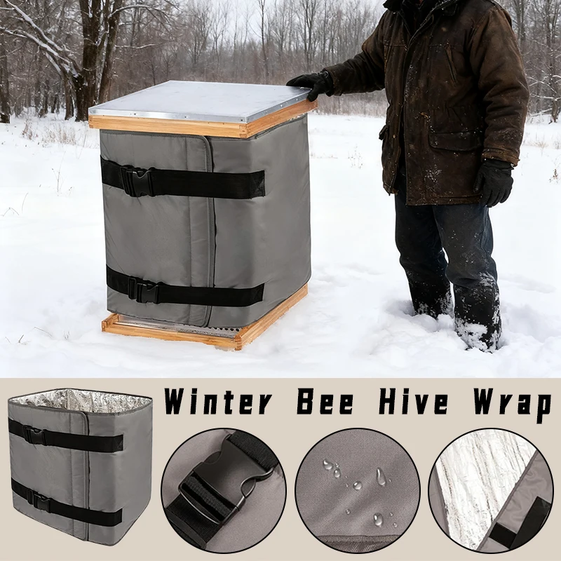 Зимняя обертка для пчелиного улья, водонепроницаемая ветрозащитная пленка, ткань Оксфорд, регулируемая изоляционная крышка для улья, принадлежности для пчеловодства на открытом воздухе
Зимняя обертка для пчелиного улья, водонепроницаемая ветрозащитная пленка, ткань Оксфорд, регулируемая изоляционная крышка для улья, принадлежности для пчеловодства на открытом воздухе