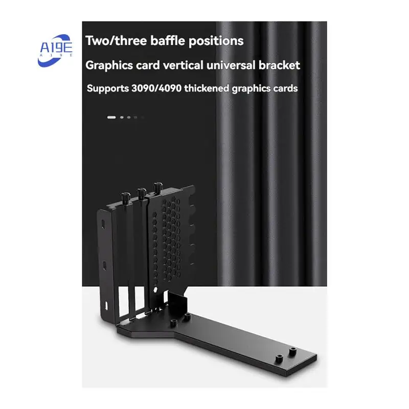 A19E-Industrial PCIE X16 Riser Cable Extension Graphics Card Holder Vertical Aluminum Alloy Video Card Bracket
A19E-Industrial PCIE X16 Riser Cable Extension Graphics Card Holder Vertical Aluminum Alloy Video Card Bracket