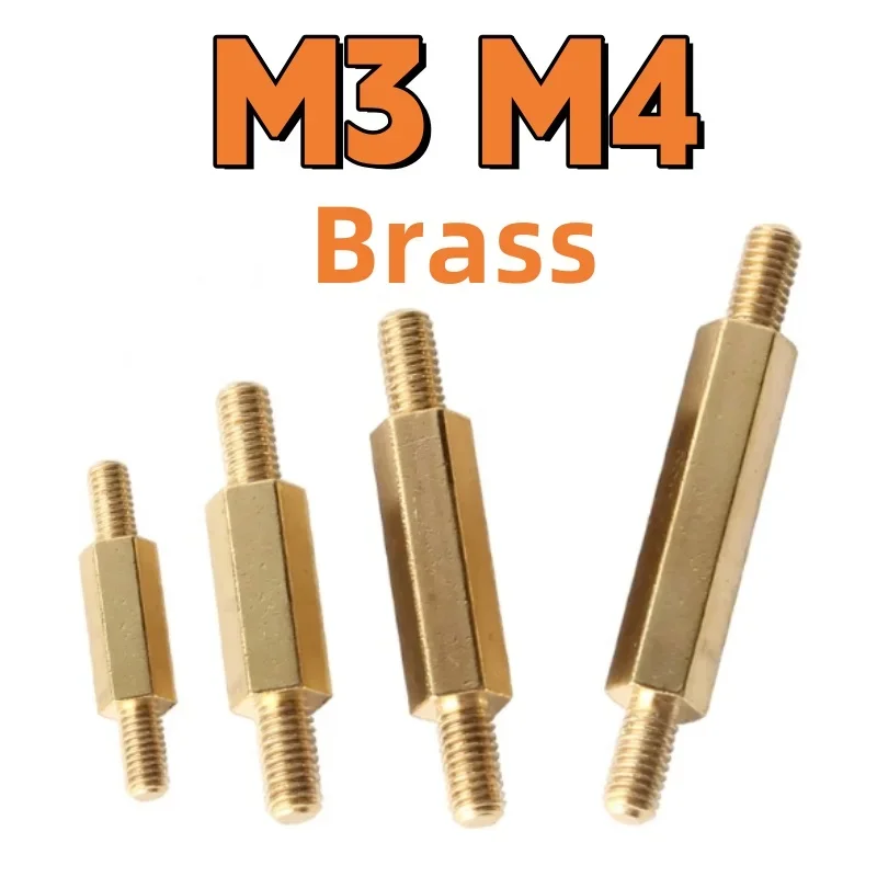 Hex Brass Spacing Screws M3 M4 Double-headed Threaded Pillar Motherboard Standoff Connecting Rod PCB Standoff Spacers
Hex Brass Spacing Screws M3 M4 Double-headed Threaded Pillar Motherboard Standoff Connecting Rod PCB Standoff Spacers