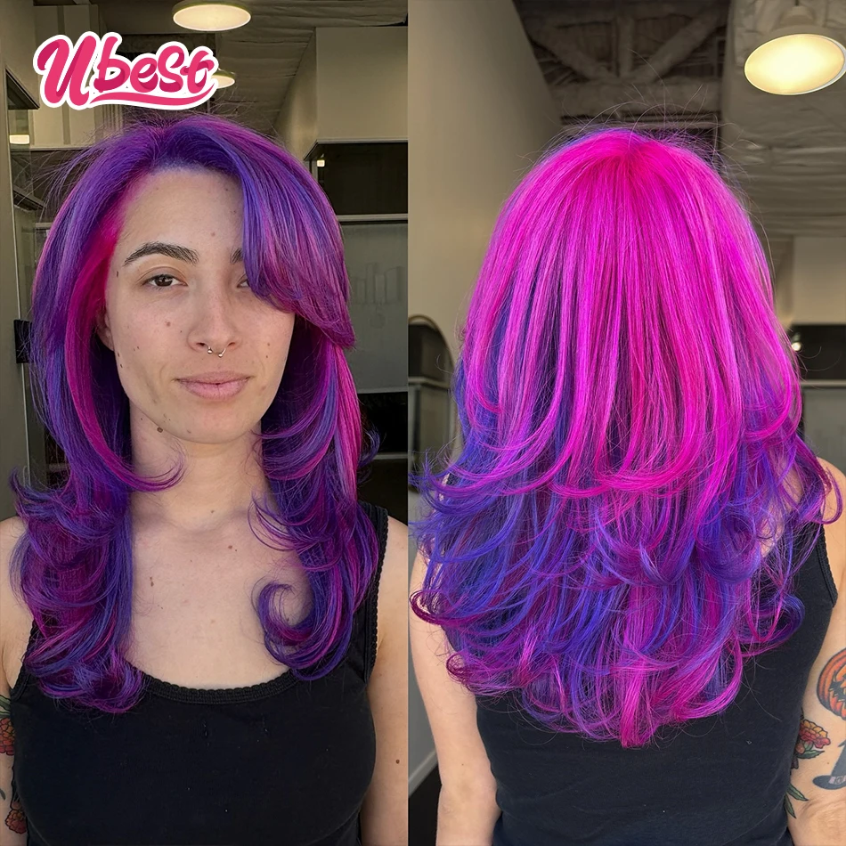 Highlight Purple Pink Colored Body Wave 13x6 Lace Front Wigs Brazilian 100% Human Hair Transparent Wig Pre Plucked For Women
Highlight Purple Pink Colored Body Wave 13x6 Lace Front Wigs Brazilian 100% Human Hair Transparent Wig Pre Plucked For Women