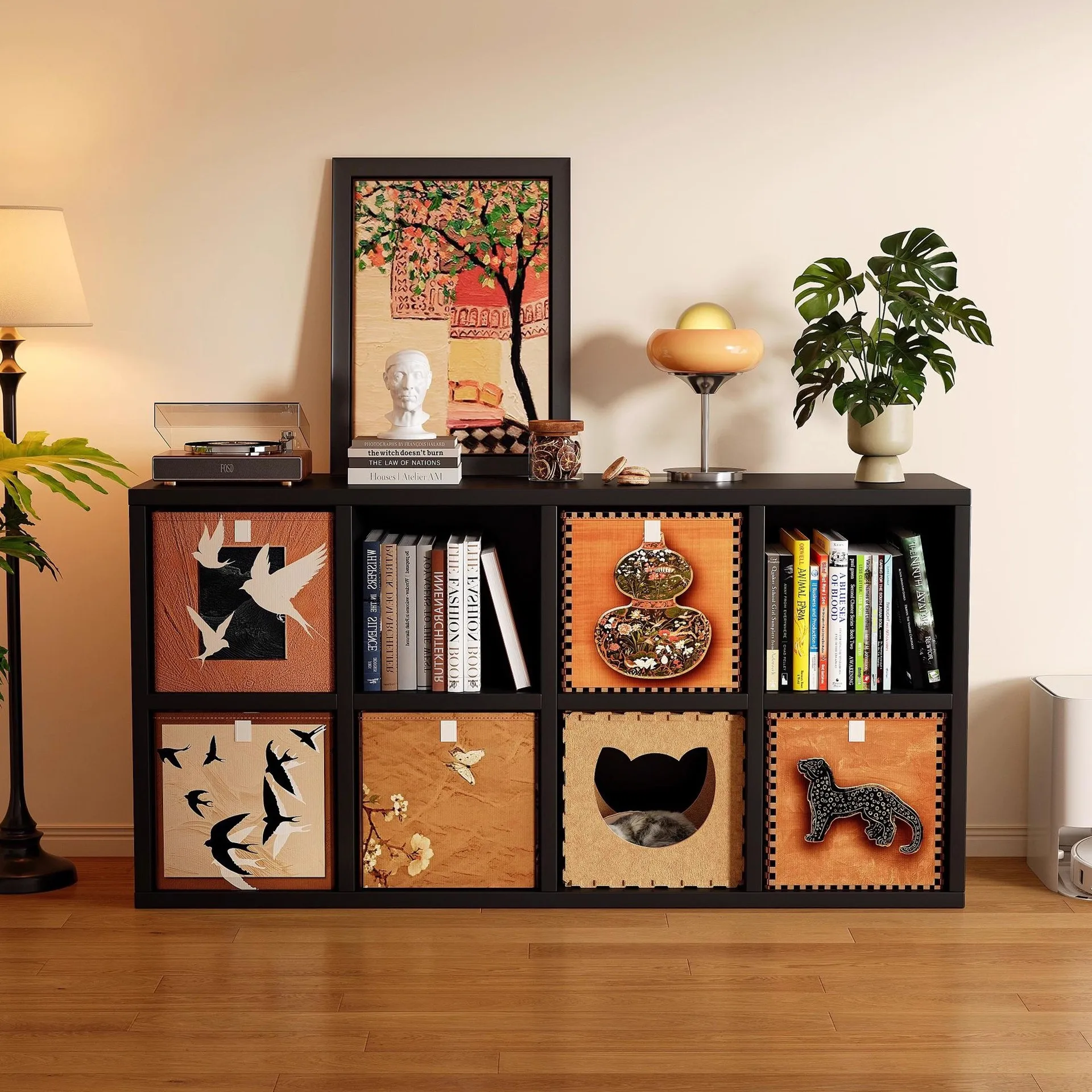 Шкаф для хранения, низкий книжный шкаф на стене, массив дерева, 8-сетка, напольная полка, шкаф для гостиной
Шкаф для хранения, низкий книжный шкаф на стене, массив дерева, 8-сетка, напольная полка, шкаф для гостиной